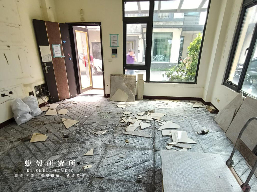 老屋拆除工程現場施工照